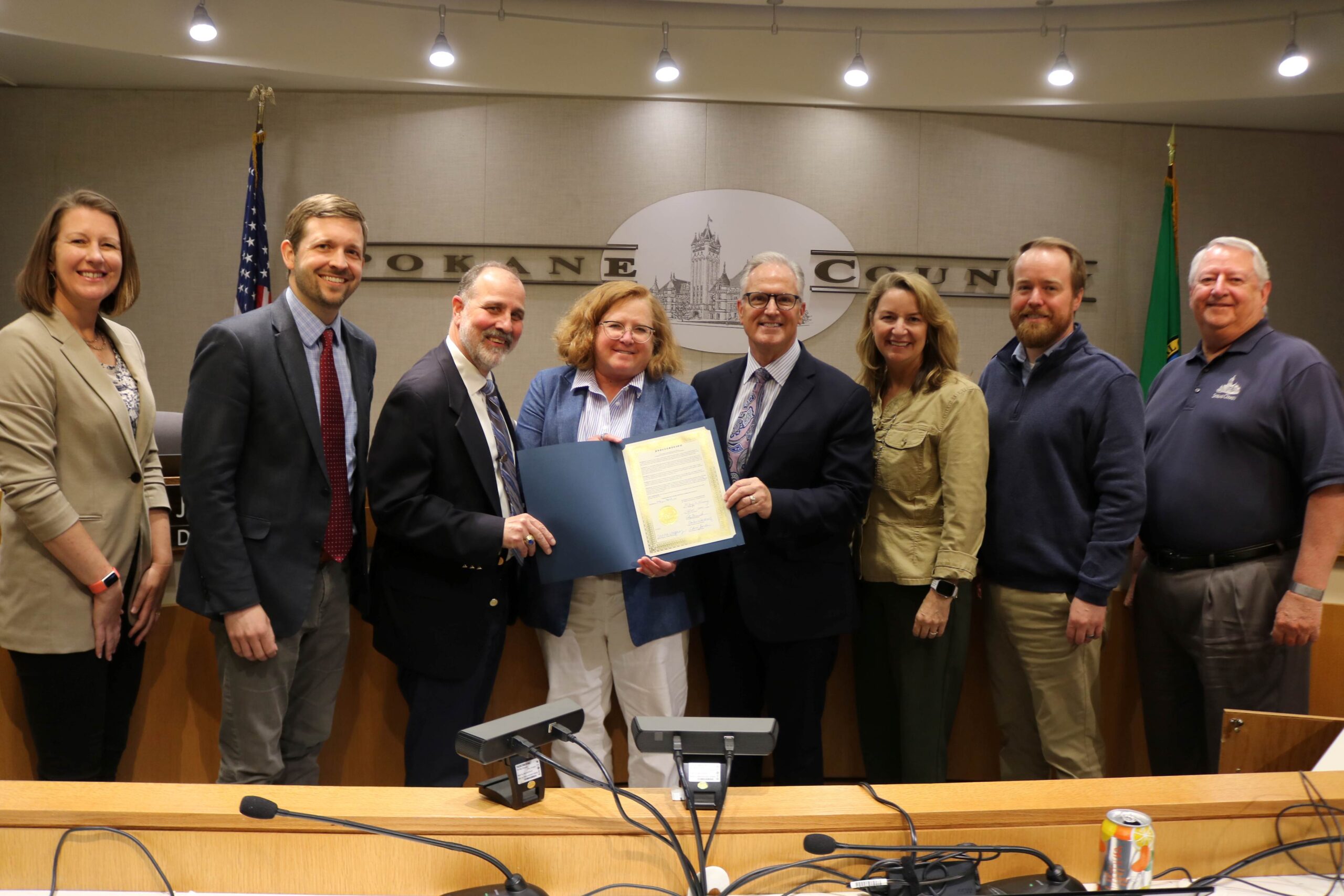 Spokane County Superior Courthouse Lights Up Green in Honor of Mental Health Month & Therapeutic Court Month!